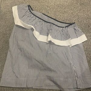 NWT J crew one sleeved striped top